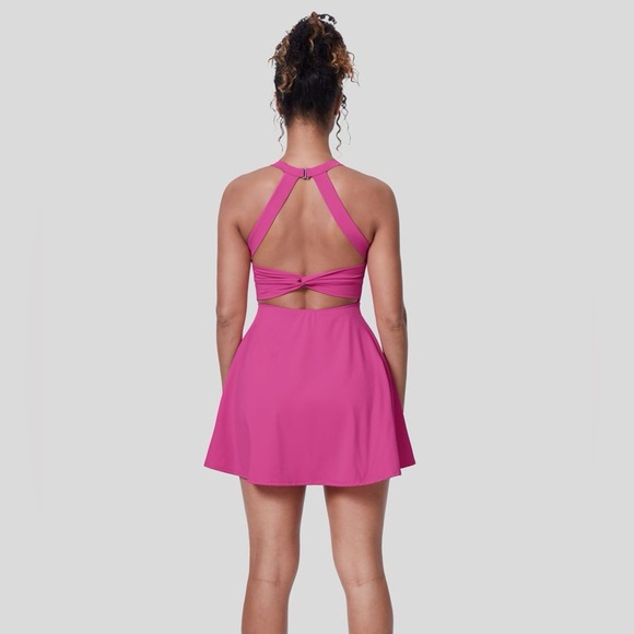 Halara Fuchsia Fedora Backless Crisscross Active Dress-Easy Peezy Edition | NEW! - Picture 2 of 12